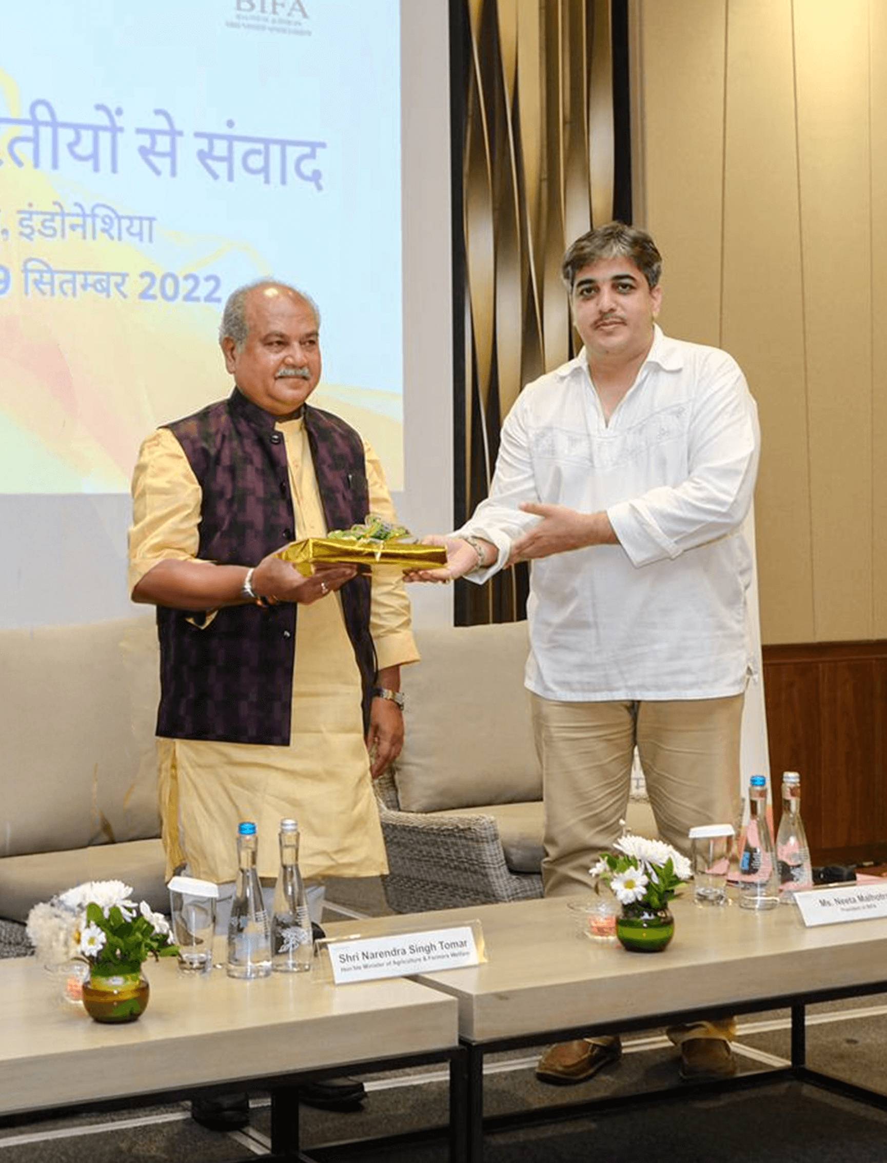 Minister Narendra Singh Tomar is the Minister of Agriculture & Farmers Welfare